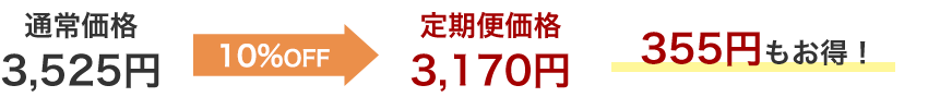 10%OFF 定期便価格3,170円